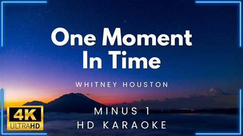 one moment time karaoke|one moment in time vidioke.